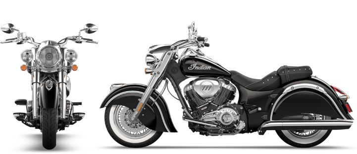 Indian Motorcycle Chief Classic - foto zepředu a zboku