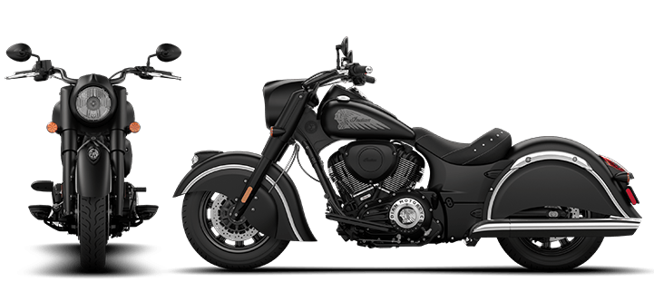 Indian Motorcycle Dark Horse - foto zepředu a zboku